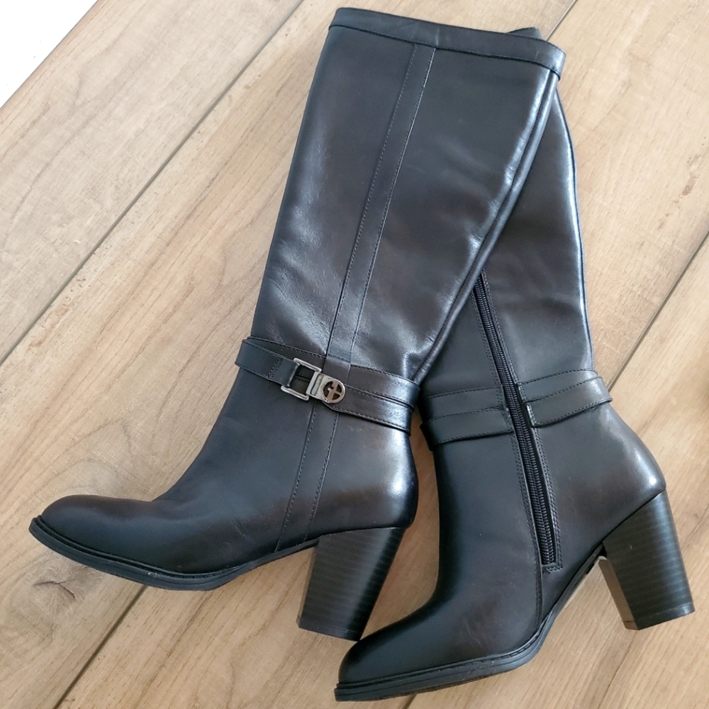 NWT Giani Bernini Leather Rozario Knee boots 5M